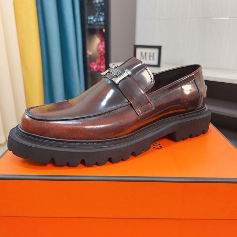 H**mes leather shoes